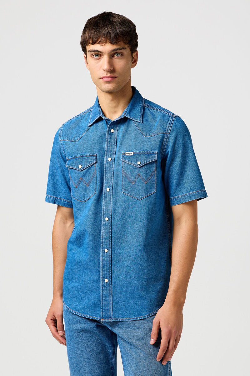 חולצת ג'ינס עם שרוולים קצרים Wrangler