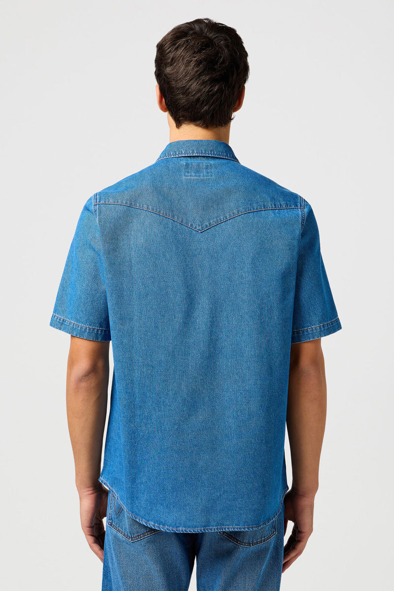 חולצת ג'ינס עם שרוולים קצרים Wrangler