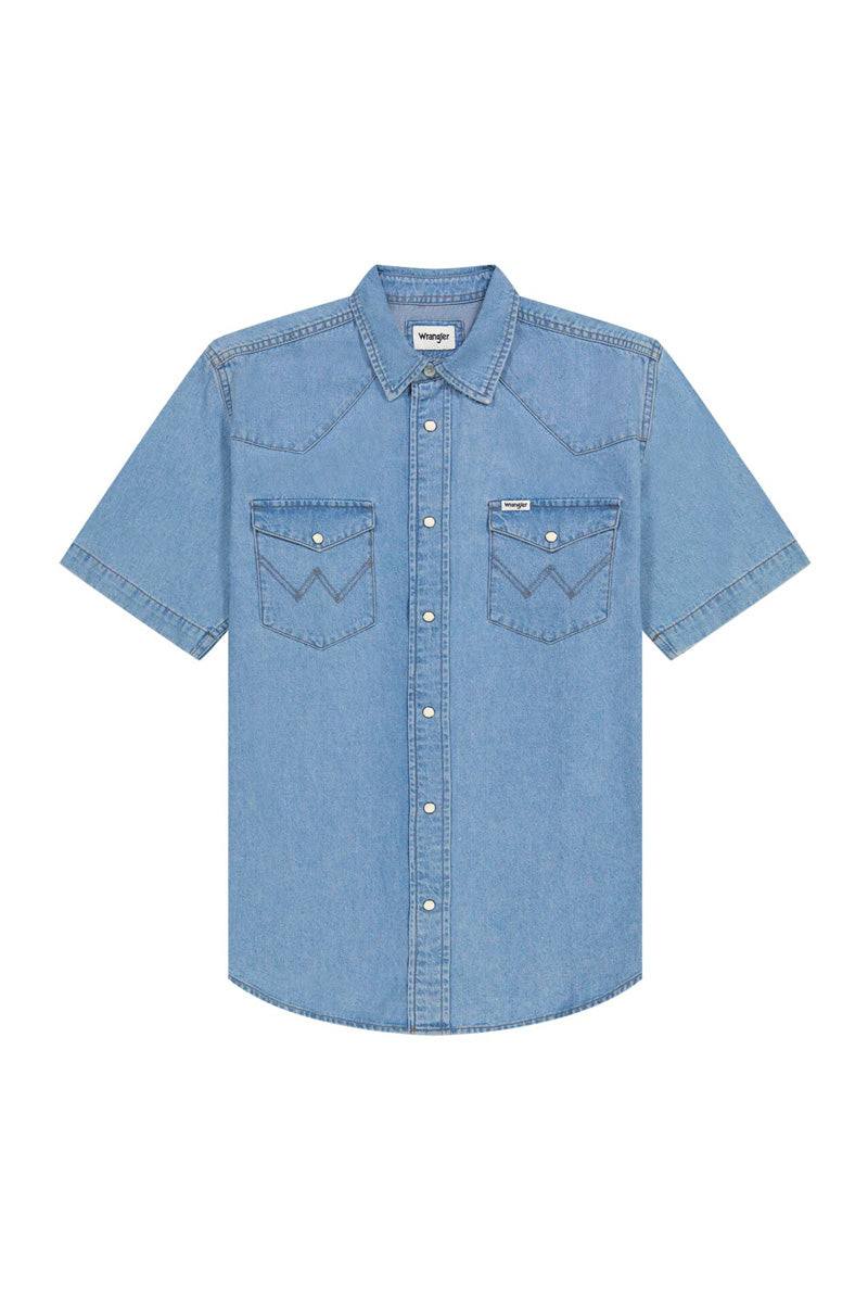 חולצת ג'ינס עם שרוולים קצרים Wrangler