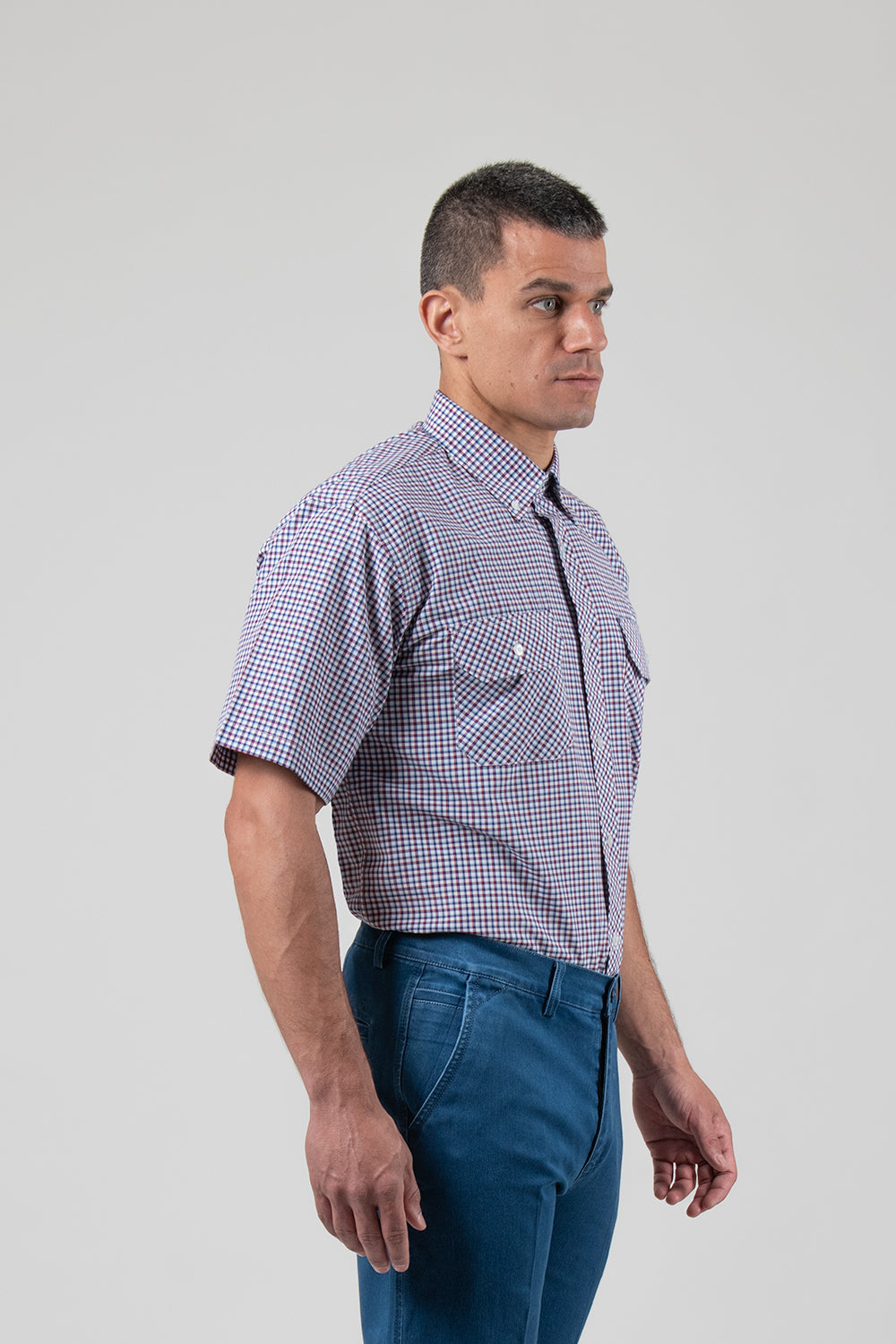 חולצה מכופתרת עזורי - שני כיסים